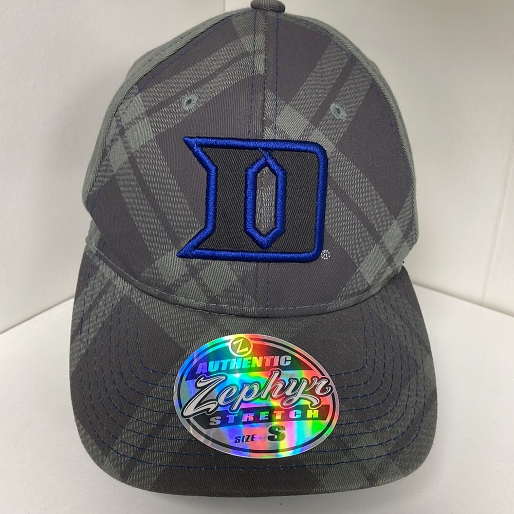 DUKE Zephyr Men's NCAA Officially Licensed Stretch Fit Hat Size Small NWT